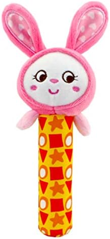 Animal Hand Rattle Soft Plush Stick Infant Dolls Musical Developmental Toy Rabbit