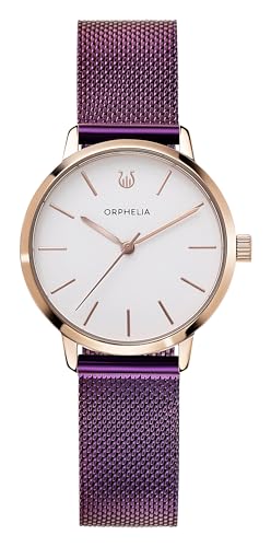 Montre femme Orphelia Violetta finis les bracelets usés en acier inoxydable