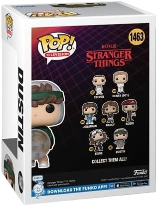 Miniatura 4 de Funko Pop! TV Stranger Things Temporada 4 - Dustin con escudo (común) incluido con un protector de ático de Byron
