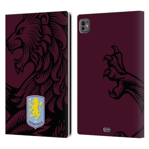 Licenza Ufficiale Aston Villa Football Club Oversize Design con Stemma 2024 Custodia Cover pelle a Portafoglio Compatibile con Apple iPad PRO 11 M4 2024