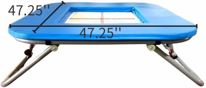 Folding Gymnastic Trampoline with Safety Net, Multiple Color Options,Fancy Slam Dunk Trampoline,Indoor Gym,Steel Frame,Square Trampoline