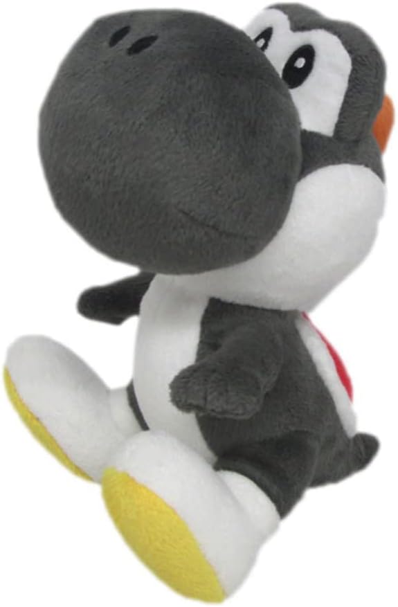 Little Buddy 1392 Super Mario Bros All Star Collection 7" Black Yoshi Plush
