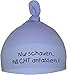 Produktbild KLEINER FRATZ Baby Mütze Bedruckt mit NUR SCHAUEN - Nicht ANFASSEN (Farbe hellblau) (Gr. 0-74)