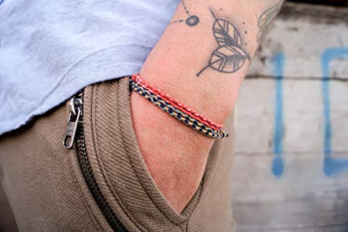 Set de 2 Pulseras Trenzadas Impermeables Unisex miniatura 2