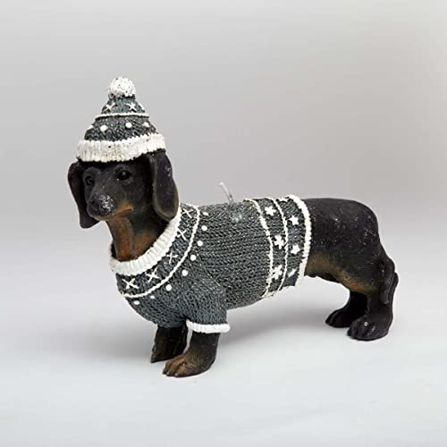 12 cm Dackel Wiener Hund Figur Kerze Raumdekor Ästhetisch niedlich Hund geformt Tischdekorationen Weihnachten Dekorative Kerze Geschenke für Tierliebhaber Cover
