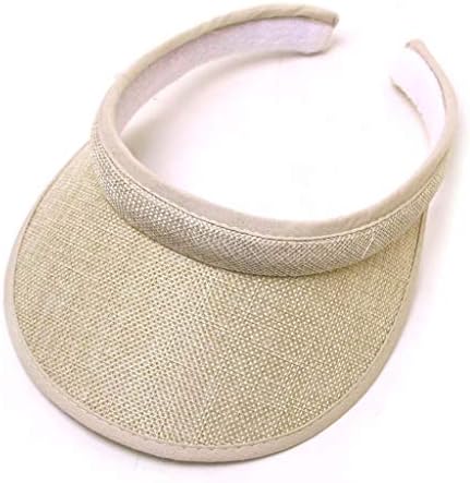 Sun Visor Hats Men Women Summer Beach Cap Sport Visors for Tennis Volleyball Running Jogging Cycling Fishing Beige