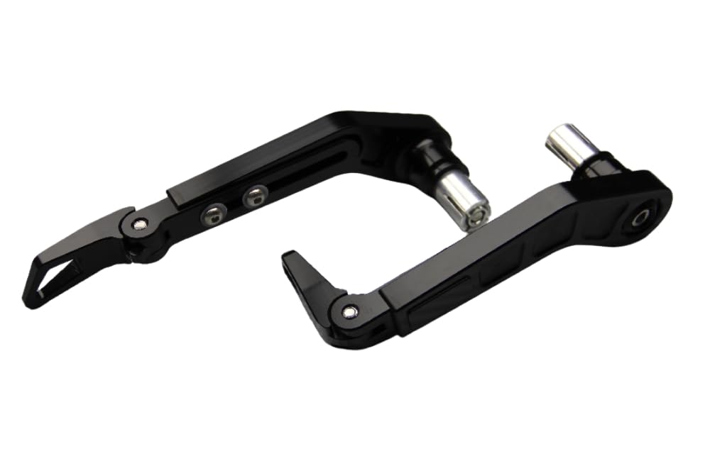 Protecciones para manetas de moto universales en aluminio negro para manillares de 14mm y 18mm