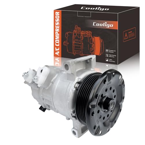 Image of AC Compressor With Clutch for Jeep Compass,Patriot 2.0L,2,4L 2007-2008 | Automotive Air Conditioning Replacement Part Fit for Dodge Caliber 1.8L,2.0L,2.4L 2007-2008,Replaces 5058228AE, 5058228AF