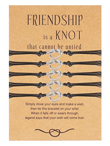 Best Friend Bracelet Love Knot Matching Bracelets for BFF Friendship Long Distance Bracelet for Bestie Sister Couples Birthday Christmas Jewelry Gifts