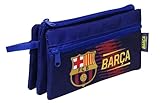 Uso escolar FCB- Portatodo Triple FC Barcelona Estuches, Multicolor (PT-743-BC)