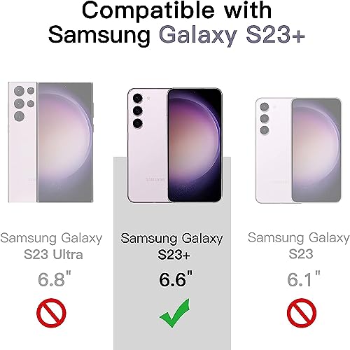 Image of NISHTECH for Samsung Galaxy S23 Plus 5G (2023) Premium Transparent Hybrid Soft Slim Dust Proof Back Case Cover with Camera Protection