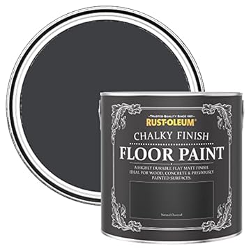 Rust-Oleum Black Scratch-Resistant Floor Paint in Matt Finish - Natural Charcoal (BLACK) 2.5L