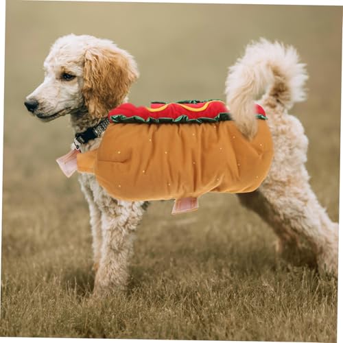 Disfraz divertido hot dog para perros talla M miniatura 6