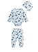 Renotemy Baby Boy Girl Clothes Fall Winter Essentials 11-Piece Layette Set with Bodysuits, Pants, Hat, Jumpsuit, Blanket Infant Unisex Outfit Gift for Coming Home, Shower Gifts (3-6 Months,Dinosaur)