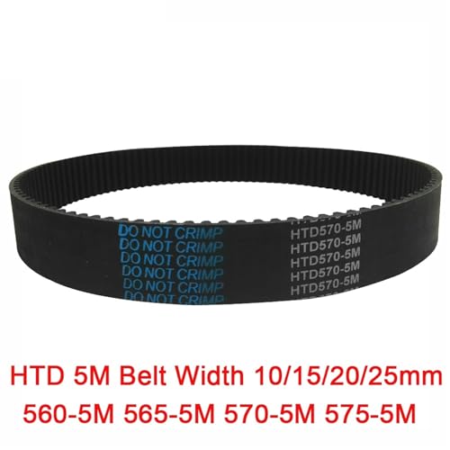 Courroie de synchronisation HTD 5M 570mm pour transmission industrielle