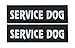 Service Dog Patches 2 PCS Removable Tactical Tags for Pet Collar Harness Vest