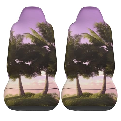 Housse de siège avant de voiture de luxe Tropical Tree au design raffiné et durable - 3