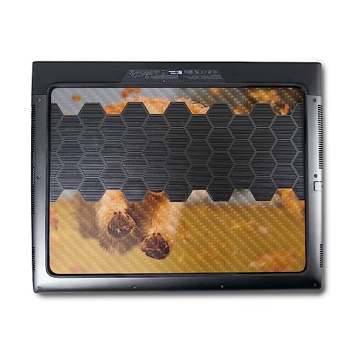 Image of MightySkins Carbon Fiber Skin Compatible with Alienware M18 R1 (2023) Full Wrap Kit - Puppy Fall | Protective, Durable Textured Carbon Fiber Finish | Easy to Apply & Change Styles | Made in The USA