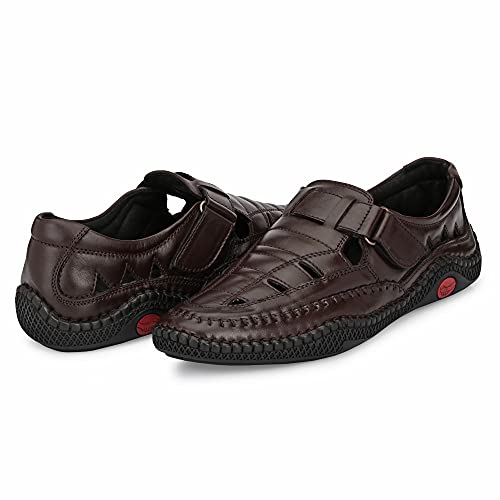 Image of Octa marc Men's Leather Roman Sandal