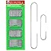 R'ND's 300 Pack Ornament Hooks Christmas Tree Decorating Hangers- Metal Wire Ornament Hooks for Christmas Tree Decoration Hanging (Silver)