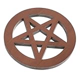 Décoration pentacle sculptée en bois : convient également pour les couloirs, les jardins, les cuisines, les salles de bains, les salons, les chambres, les salles à manger et partout , décoration de cérémonie d'autel
