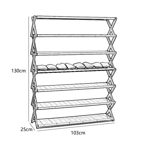 Étagère à chaussures pliable multi-niveaux pour entrée et maison - 4
