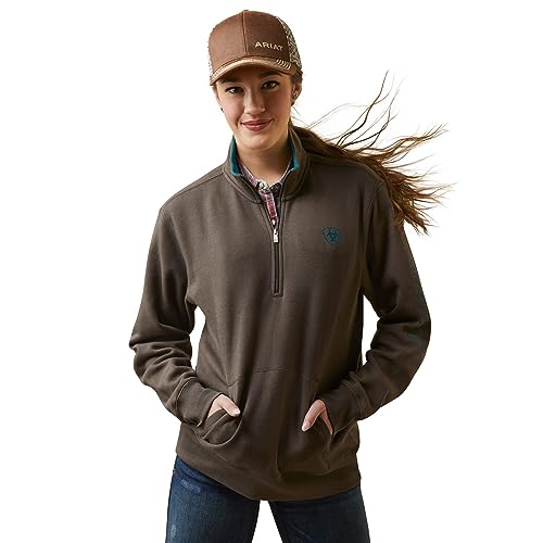 Image of ARIAT womens Logo 1 /2 Zip Sweatshirt