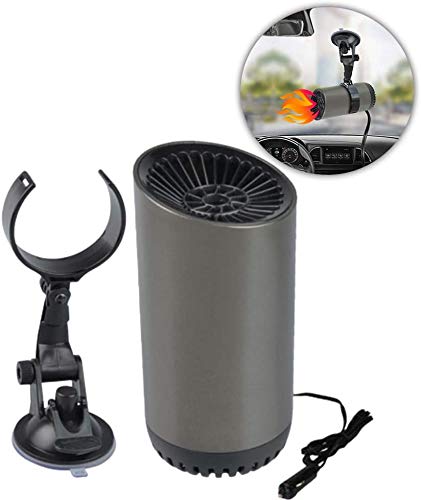 Portable Car Heater, 2023 Upgrade Auto Heater Fan, Car Defogger, Fast Heating Quickly Defrost Defogger 150W 12V Detachable Design Auto Ceramic Heater Fan 3-Outlet Plug in Cig Lighter