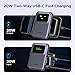 UGREEN Uno 10000mAh Magnetic Portable Charger, Qi 7.5W Wireless Power Bank, PD 20W USB C Battery Pack with Foldable Stand and TFT Display MagSafe Compatible iPhone 17/16 /15/14/13/12 Series, Black