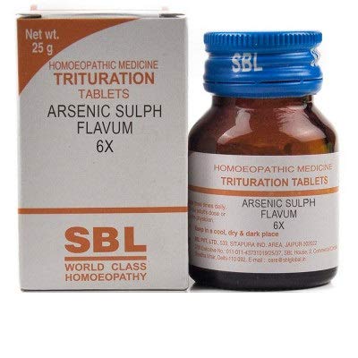 SBL Arsenic Sulphuratum Flavum 6X (25g) - Pack Of 1 Bottle