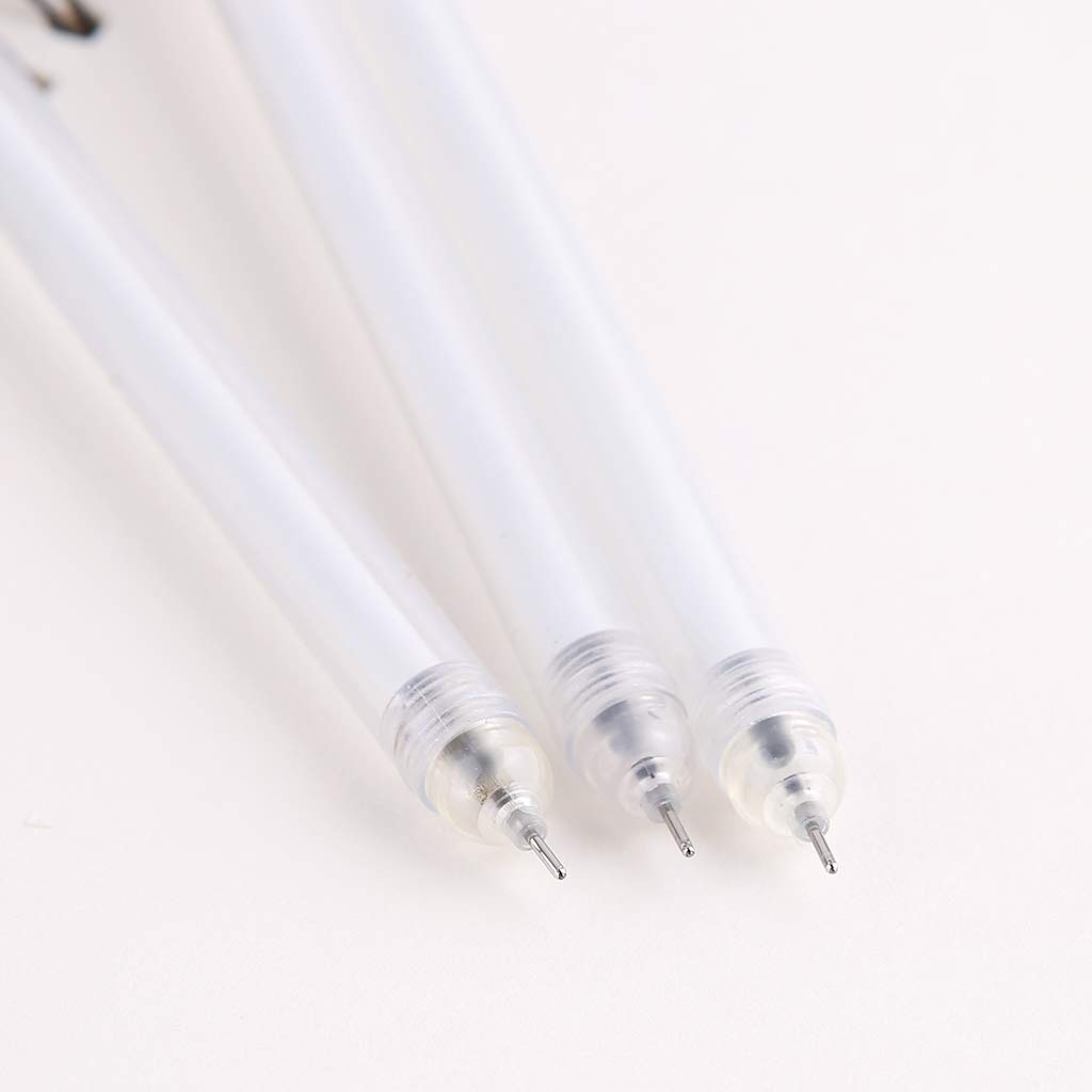 JUNESUN Gel Pen with 0 5mm Point Cartridge Pen Chain Decor Black Ink Shinny Clover Embellishment Stationery Supplies — view 4