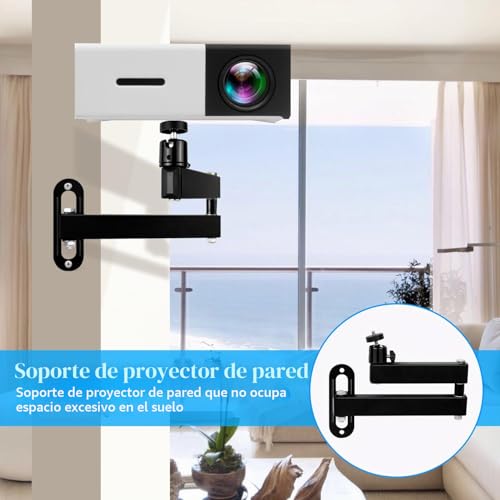 Miniatura 5 de Letuxaamz Soporte Para Proyector Soporte De Pared, Metal Multi-Ángulo Ajustable Traje Montaje El Monitor Con Interfaz Tornillo 1 4 Pulgada Brazo Articulado