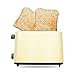 PLEASUR 2-Scheiben-Toaster, Brot-Toaster mit 7 Variabler Bräunungssteuerung, breite Schlitze, herausnehmbare Krümelschale, Funktion zum Auftauen des Abtauvorgangs