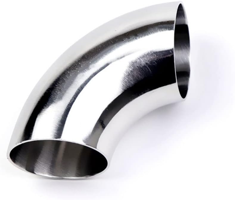 Hose Pipe Connector,Butt Weld Elbow 90 Degree, Sus 304 Stainless Sanitary Pipe Fitting Homebrew/Od 45Mm