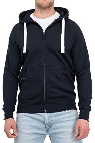 Happy Clothing - sudadera para hombre con capucha - tallas especiales 2XL 3XL, 4XL, 5XL azul oscuro XXL Cover