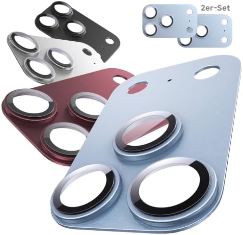 MAGIC JOHN 9H+ kratzfeste Kameraschutz für iPhone 18 Pro Max, Polar | 2er-Set, Vollflächige Abdeckung, Kameralinsenfolie aus Aluminium-Metalllegierung, HD-klar, kratzfest, hüllenko