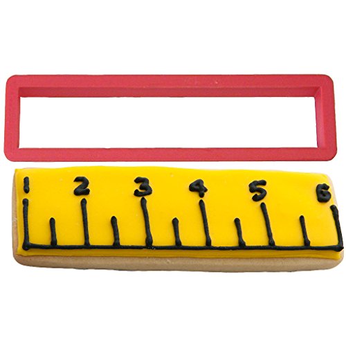 CookieCutterCom Brand Ruler Cookie Cutter 6 inch – 3d Printed Plastic – USA Made