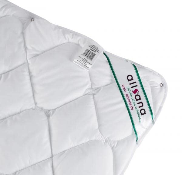 Microfaser 4- Jahreszeiten Steppbett 135x200 cm, kochfeste Variable Bettdecke für Allergiker, hygienisch bei 95°C waschbar
