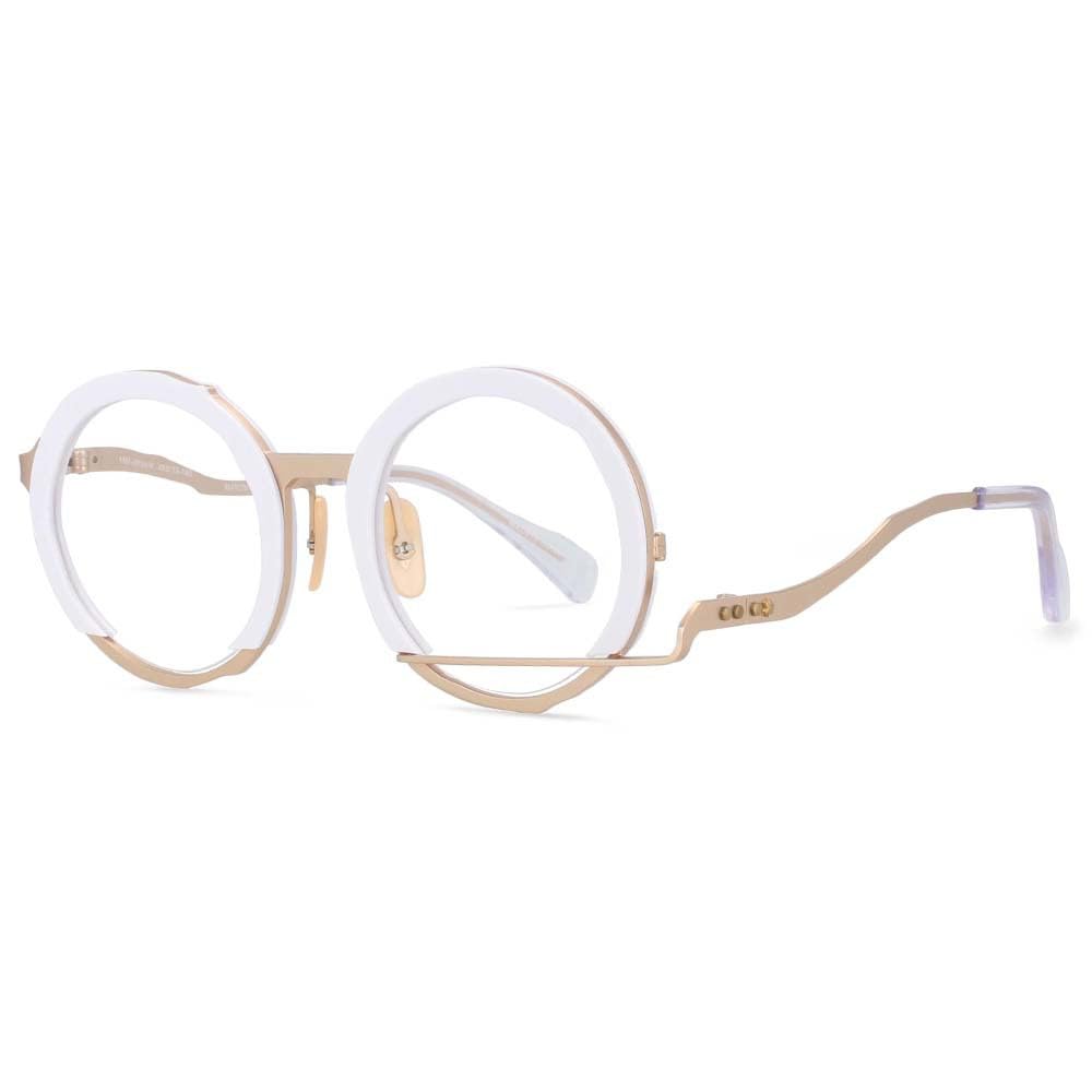 Retro Okrągłe Okulary Ramki Nieregularne Mężczyźni Kobiety Okulary