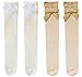 Toptim Little Girl's Knee High Socks Over Calf Kids Overknee Stockings Bow Style 3-12T(E-5Pairs)