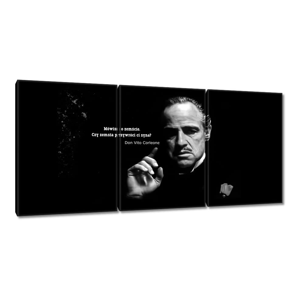 Décoration murale sur toile parrain grand format pour salle de cinéma privée