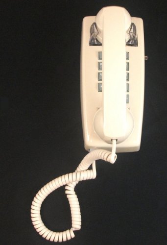 Teléfono de pared Cortelco con línea única y flash miniatura 1