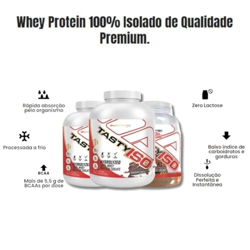 Tasty Iso 1.800g Refil Sabor: Cookies & Cream – Adaptogen | Whey Protein Isolado | Sem Lactose