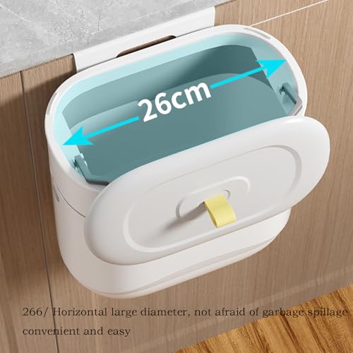 Cubo de basura para pared sin taladro que elimina olores ocultos 7