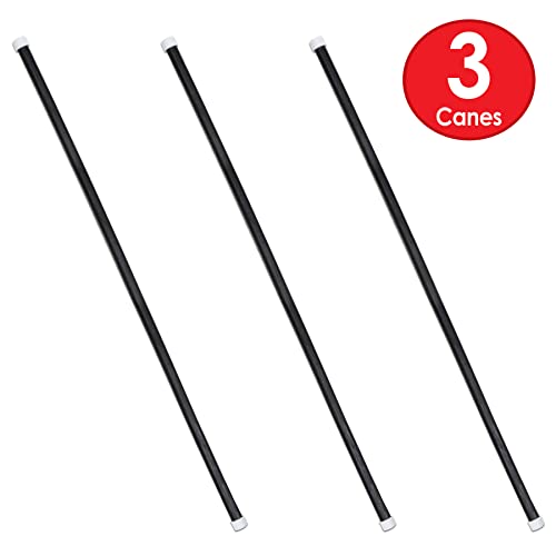 image for Beistle 3 Piece Novelty Wooden Theatrical Canes - Magic Show Costume A