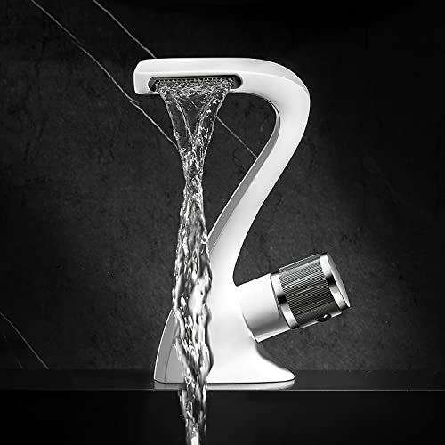 SOLVEX Rubinetto Bagno Cascata,Curvo Miscelatore