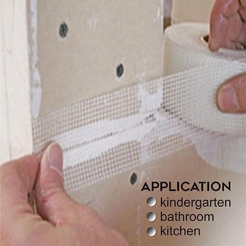 LORD C PLASTERBOARD & DRYWALL SCRIM TAPE Mesh Flashing Plastering Patching Holes High Strength heavy duty White Tape Measures Reinforce Joint Repair Ceiling Cracks (1 - Image 4