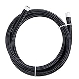 ☝ 【RENDIMIENTO】 - La fibra de nailon y la superficie trenzada de acero inoxidable son muy resistentes al desgaste y tienen buena ductilidad. La trenza de nailon exterior tiene un excelente retardante de llama, se puede aplicar a entornos de temperatura y presión de mayor intensidad.