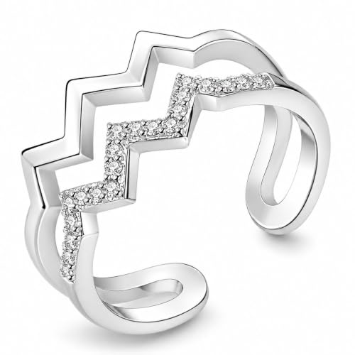 Daughter Gifts from Mom Highs and Lows Double Wave Mother Daughter Rings by Harry and Henry - Used condition - Image 9