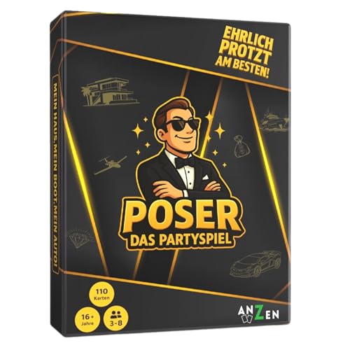 Poser – Le jeu de fête | Jeu de société pour amis et famille | Soyez le joueur avec la réponse la plus élevée ou bluffe | Démystifiez les mensonges de vos coéquipiers | Jeu de cartes avec plus de 80